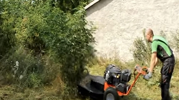 Sekání zarostlých a dlouho neudržovaných pozemků