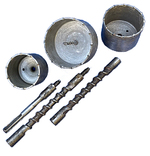 Stavebnicový korunkový systém VARIANT průměry 100, 125, 150mm